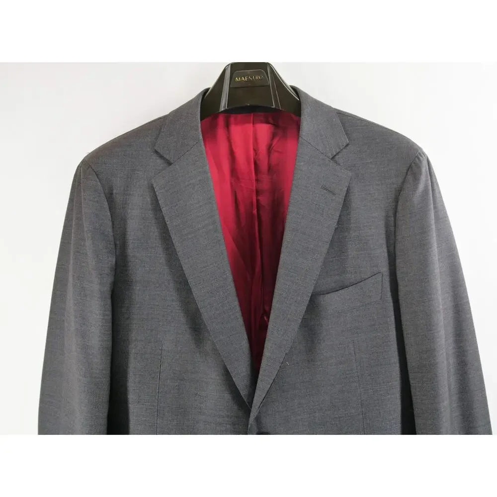 Suit Supply 46 Sienna pocket Vitale Barberis Wool Super Blazer Gray